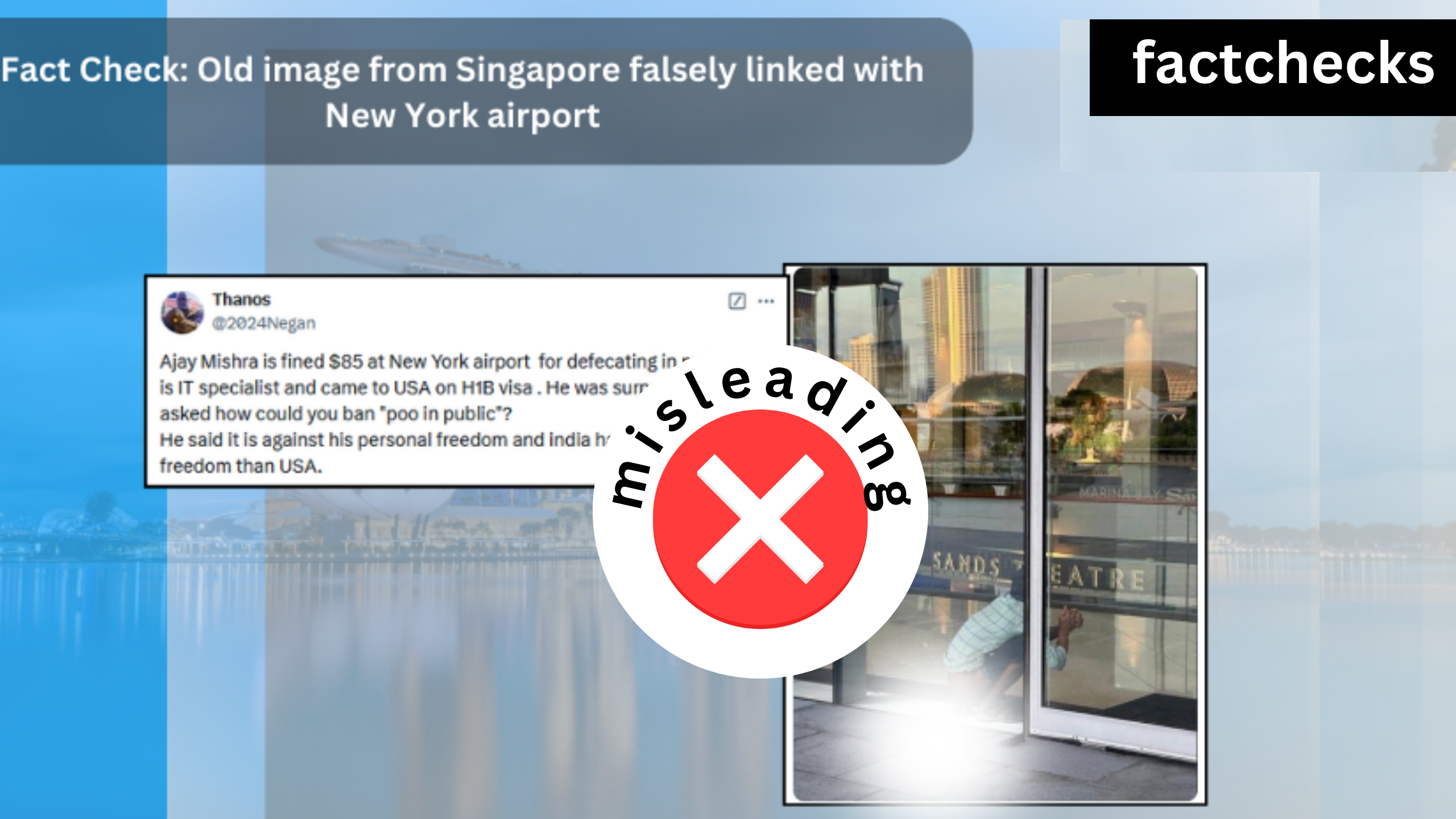 FACT CHECK: Old Image from Singapore Falsely Linked with New York Airport
